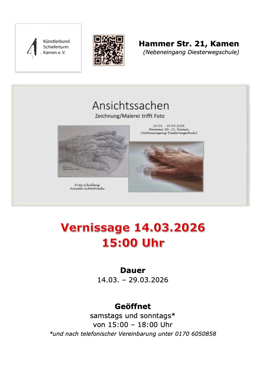 Ausstellungsposter Ansichtssachen
